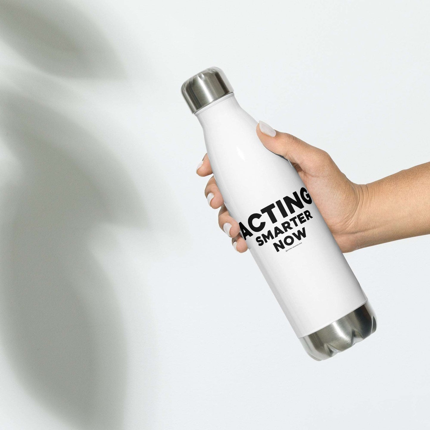 Stainless steel water bottle - White